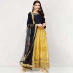 "Women Embroidered Blouse with Printed Skirt and Dupatta "