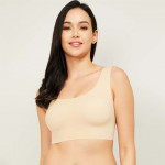 Solid Padded Non-Wired Sports Bra