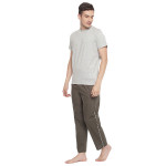 Grey Solid Sleepwear Set