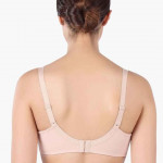 Lace Overlay T-shirt Non-Padded Non-Wired Bra