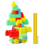 Jumbo Brix Stack Set Multicolor - 80 Pieces