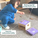 Montessori Learning Wooden Toys Box of 10 - Multicolour