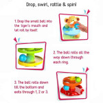 Roll Ball Tiger Shaped Set - Multicolour