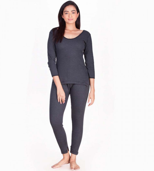 Womens Black Dollar Ultra CottonThermal Set