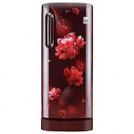 LG 224 L 4 Star Inverter Direct-Cool Single Door Refrigerator (GL-D241ASCY, Scarlet Charm, Base stand with Drawer, Total capacity -235 L)