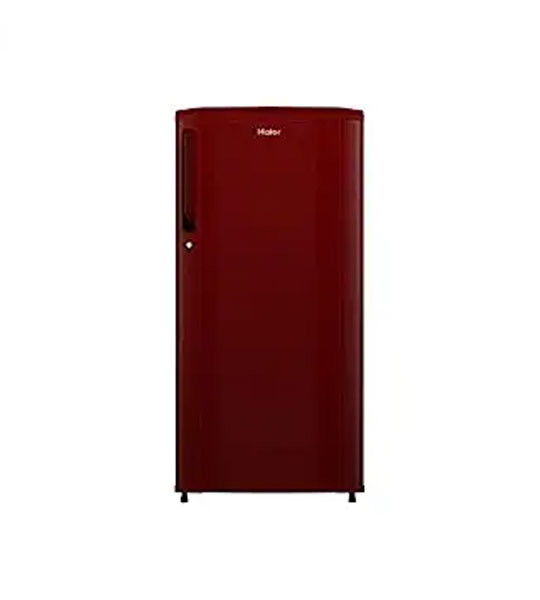 Haier 165 L 1 Star Single Door Refrigerator (HED-171RS-P, Red Steel,2023 Model)