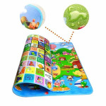 Baby Crawling Playmat with Reversible Design with Bag - Multicolour