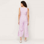 Women Printed Belt-Detail Jumpsuit