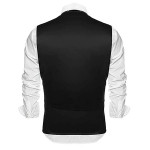 Men Slim Fit Cotton Blend Waistcoat Half Jacket