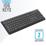 Zebronics Companion 200 Wireless Combo with Silent Operation Mouse, Full Size Keyboard, 1600 DPI