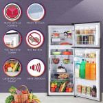 LG 242 L 3 Star Smart Inverter Frost-Free Double Door Refrigerator (GL-I292RPZX, Shiny Steel, Door Cooling+, Gross Volume- 260 L)