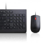 Lenovo Essential Wired Combo - Wired Keyboard and Mouse Set - USB - Black