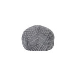 Men Grey Checked Ascot Cap