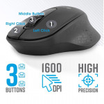 Zebronics Companion 200 Wireless Combo with Silent Operation Mouse, Full Size Keyboard, 1600 DPI