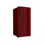 Haier 165 L 1 Star Single Door Refrigerator (HED-171RS-P, Red Steel,2023 Model)