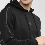 Men Black Hooded Sweatshirt